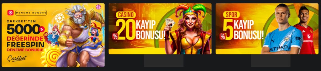 çarkbet bonusları